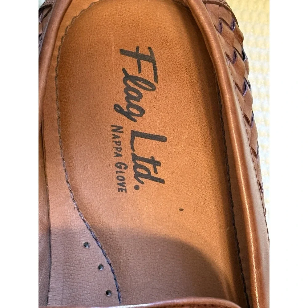 flag ltd napa glove Men's Brown Leather Loafer Size 11.5M Classic Brazil Preppy